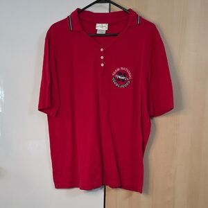 Team National Red Woman Polo Shirt XLG Gently‎ Preloved Outer Banks